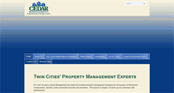 Desktop Screenshot of cedarmanagement.com